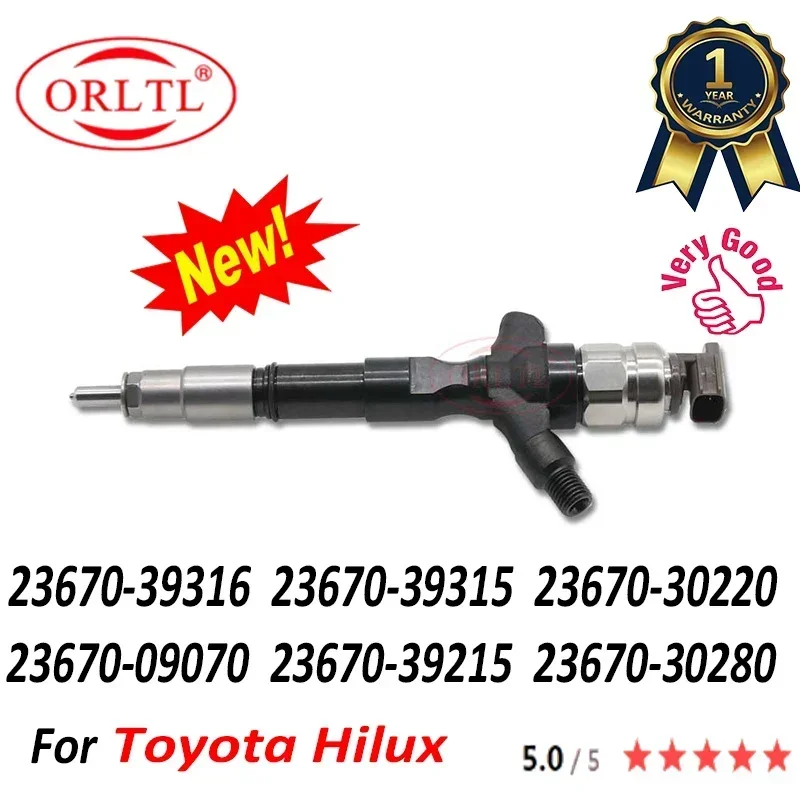 

НОВЫЙ 23670-39316 23670-39315 23670-30220 23670-09070 23670-39215 23670-30280 Топливная форсунка Common Rail для Toyota Hilux AUTO