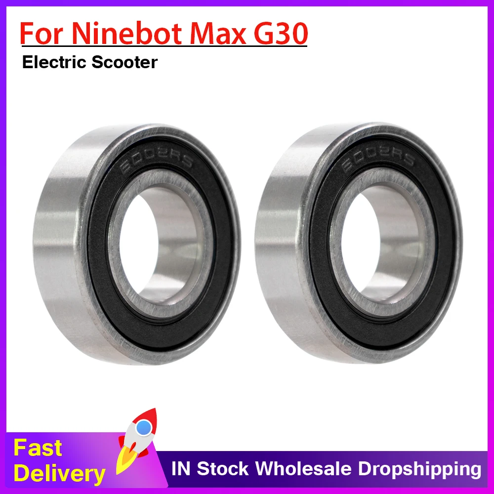 6002RS Motor Bearing Electric Scooter Auxiliary Wheel Ball Bearings for Ninebot Max G30 ES2 E22 Rear Auxiliary Wheels Parts