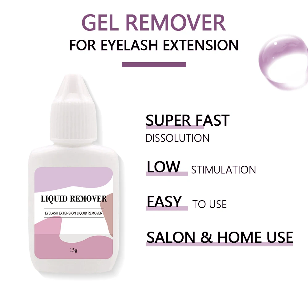 5/20/50/100pcs Liquid Remover for Eyelash Extensions Glue Original Korea False Lash Removal Liquid Beauty Health Makeup Tools