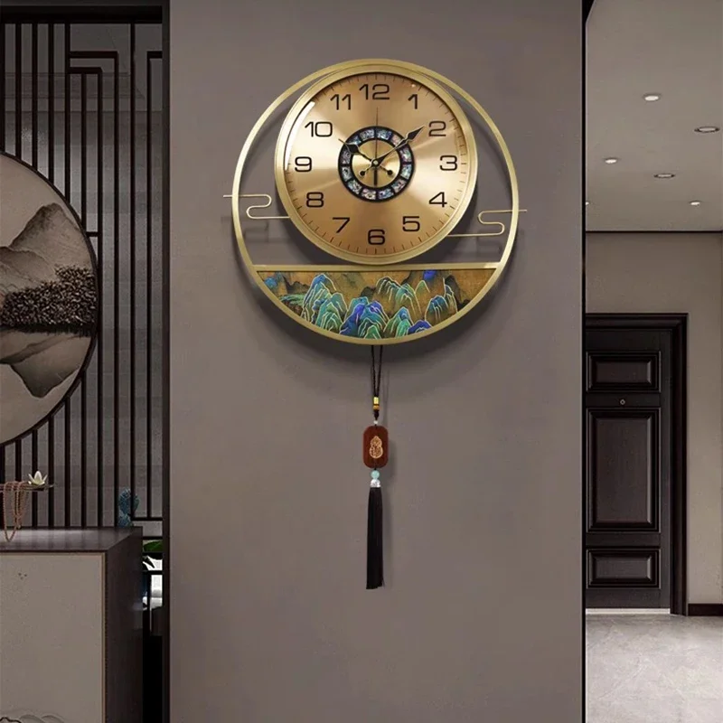 Home Furniture Roulette Clock Wall Decor Decoration Luxury Gaming Room Led Long Beautiful Elegant Room Ornaments Living Design