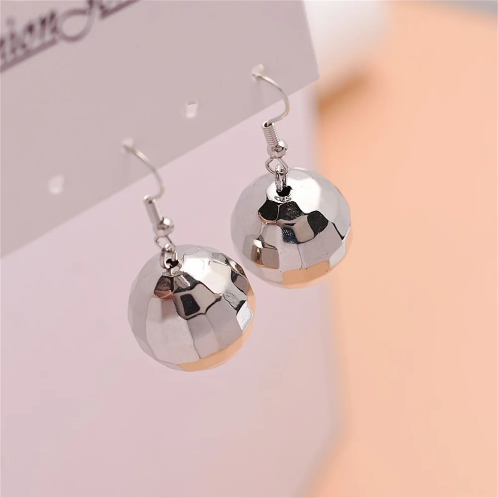 Fashion Section Disco Ball Ear Hook Round Dazzle The Reception Festivals Revelry Party Prom Metal Dangle Earrings For Women