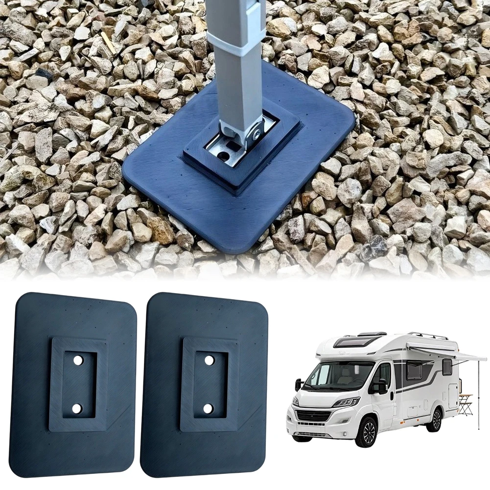 2Pcs RV Leveling Blocks For RV Awning Legs For Outdoor Camping Boats Beaches RV Accessories 14x10x1.2cm