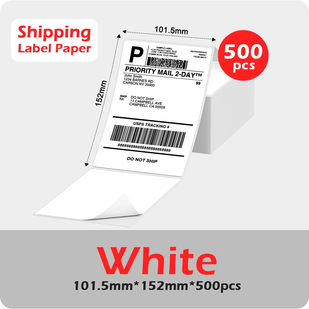 Phomemo 4x6 Thermo etiketten drucker papier 246 x mm Lüfter falten etiketten Versand zubehör für Versand pakete verwenden 241bt s Drucker