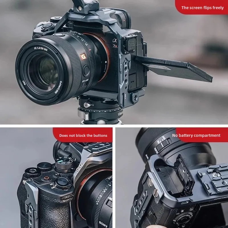 لسوني سوني A7R5/A7M4/A1 قفص أرانب تمديد الألومنيوم