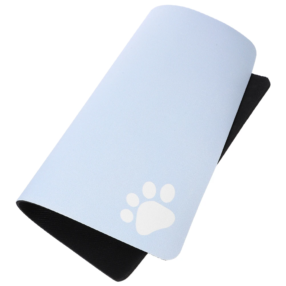 

Mud Feeding Mat 60x40 Blue Dog Food Water Bowl Placemat Non Small Pet Food Mat Slip Easy Clean Pet Supplies