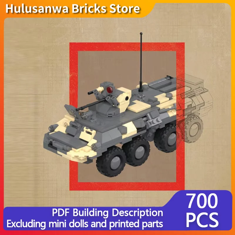 BMP-3 Modern Military Tanks Model MOC Building Bricks War Equipment Modular Technology Gifts Holiday Assemble Children Toys Suit