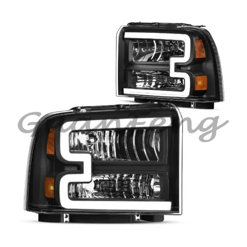 Halogen Headlamp Day Running Light Led Headlight For Ford F250 F350 Super Duty 2005 2006 2007 05 06 07