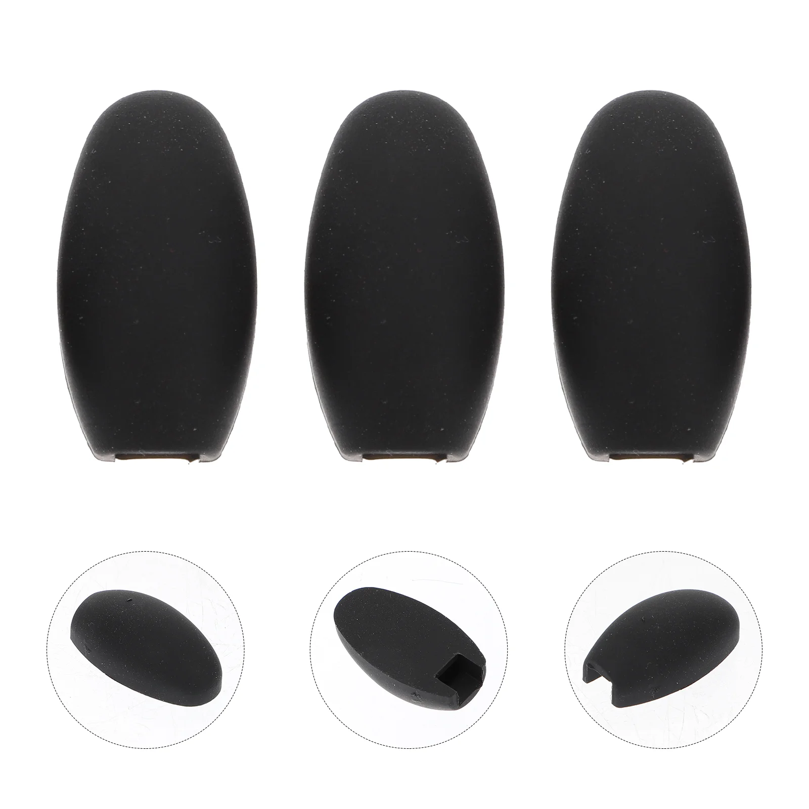 

Photo Keyrings Round Sax Side Pad Professional Protective Cover Saxophone Thumb Black