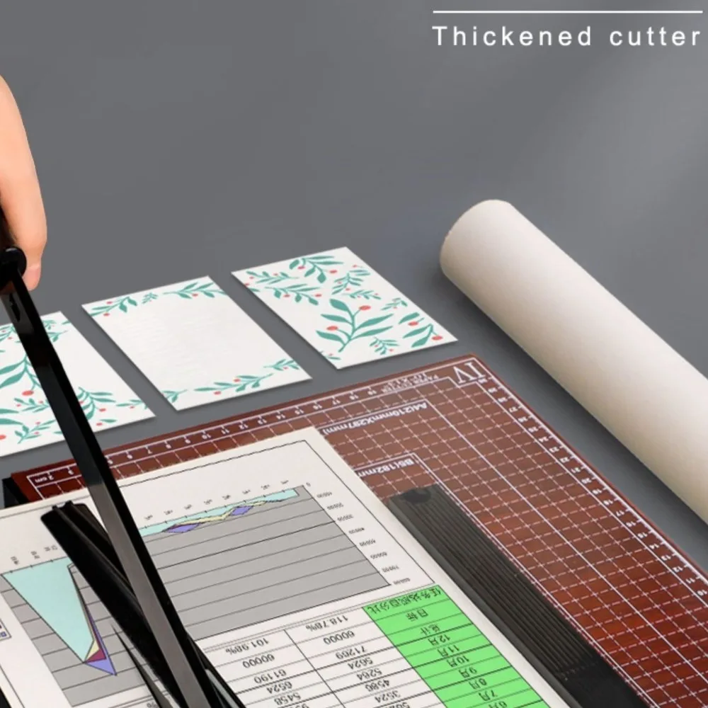 Robuster A4-Papierschneider, Metallbasis, 15-seitiges Fassungsvermögen, Papierkartenschneider, professionelle, präzise Schnitte, Fotoschneidemaschine für zu Hause