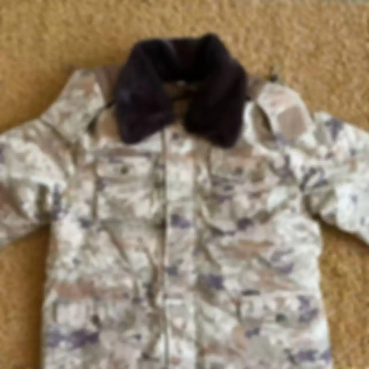 New Outdoor Desert Army Cotton Jacket With Detachable Down Inner Tank, Used For Training As A Coat