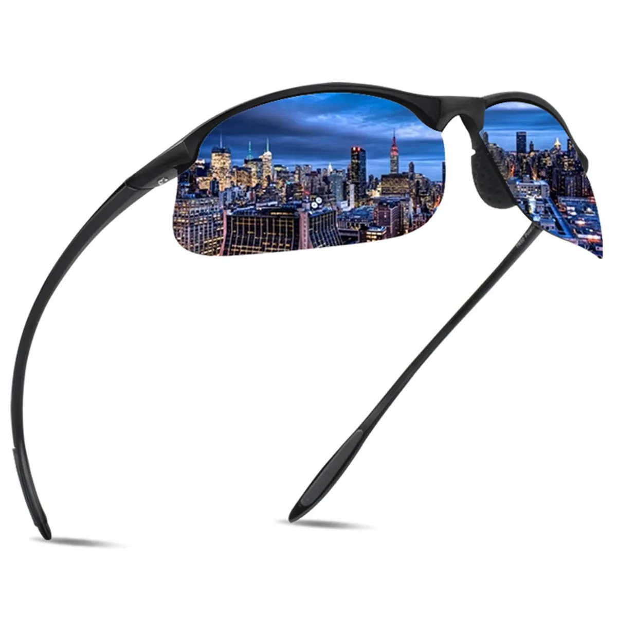 MAXJULI Polarized Sports Sunglasses for Men Women Tr90 Unbreakable Frame for Running Fishing Baseball Driving Sun Glasses MJ8002