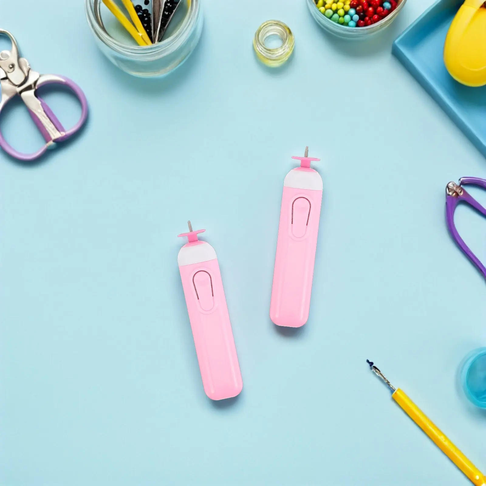 

Набор из 2 электрических ручек для квиллинга, автоматический инструмент для скручивания бумаги, для поделок из бумаги своими руками, принадлежности для квиллинга