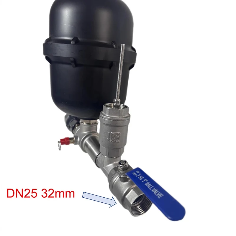 Stainless Steel Gun Style Water Ram Pump Set for River Dam Water Intake Setup with Single or Dual Valves for Irrigation