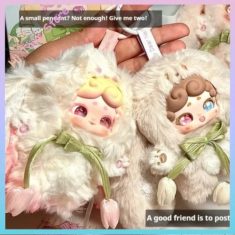 ﻿ Pre-Sale Lucky Deer Nai Vinly Blind Box Goodnight Little Rabbit V2 Secret Garden Series Rotating Eyes Cute Doll Handmade Gift