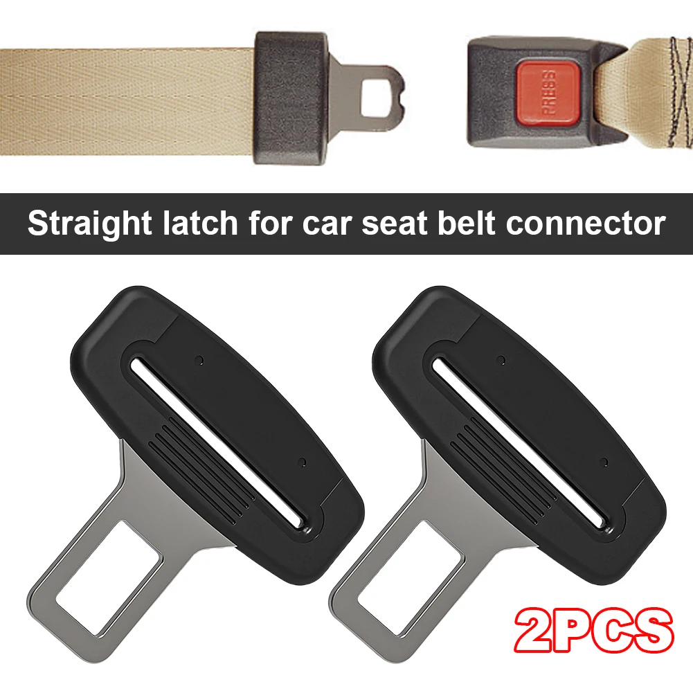 1 Pair Seat Belt Buckle Safety Belt Insert Car Seat Belt Clip Extender Plug Clasp Insert Lock Socket Plug Car Safety Accessories