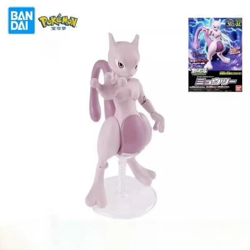 

In Stock Original Genuine Bandai Namco Banpresto Pokemon Mewtwo Assembly Figure Model PVC New and Unopened Desktop Ornamen Toy