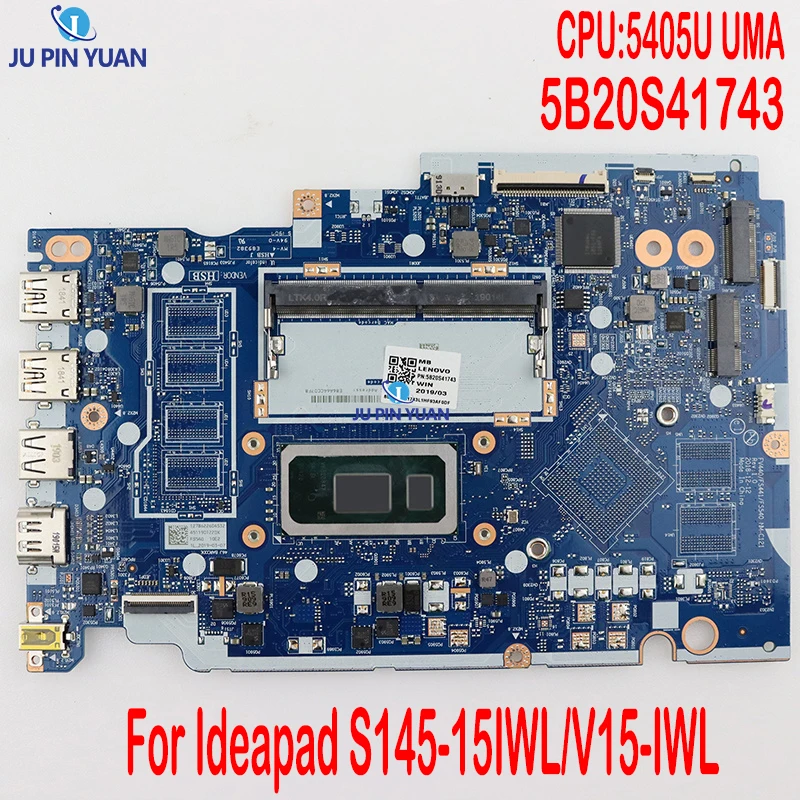 

For Lenovo IdeaPad S145-15IWL Laptop Motherboard With SRESL Intel Pentium 5405U CPU HDMZ 5B20S41743 NM-C12 100% Good working