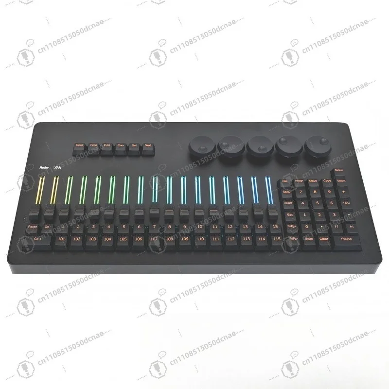 Mini DMX Stage Lighting Command Fader Wing Console, Professional DJ Light Controller for Wedding Bar Live Performance