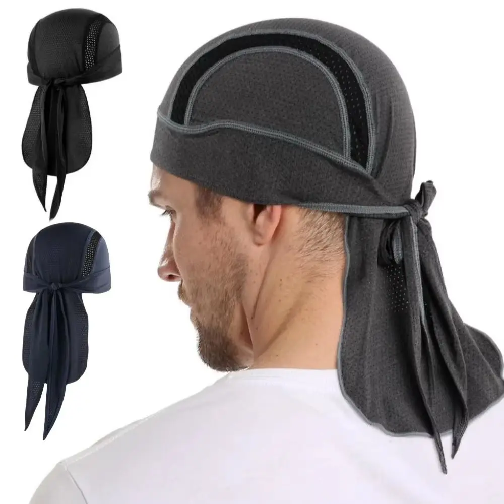 Pañuelo para la cabeza para ciclismo al aire libre, secado rápido, transpirable, ajuste ajustable, forro para casco, sombrero de pirata, absorbente del sudor, absorbe la humedad