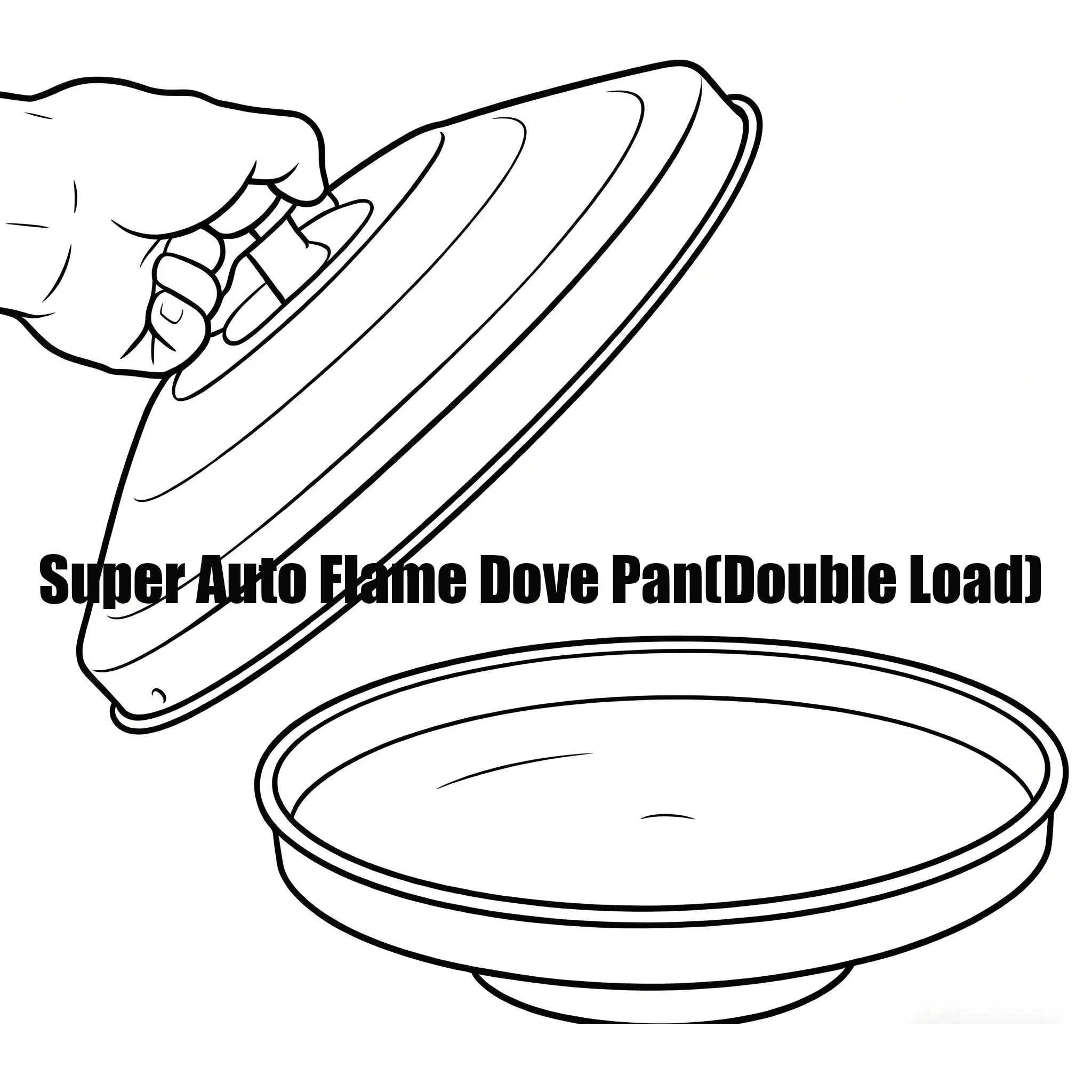 Super Auto Flame Dove Pan(Double Load) Magic Trick Object Appearing From Pan Magia Stage Illusion Gimmick Accessories Props Fun