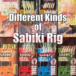 Lunker sabiki rig hooks luminous glowing bead fish skin fishing lure freshwater saltwater