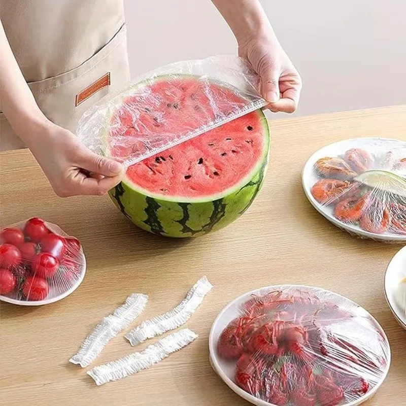 Reusable Elastic Food Covers - Made from Durable Food-Grade Plastic, Stretchable and Tear-Resistant, Keeping Food Fresh While Preventing Dust and Leaks Suitable for Large Bowls and Plates, Perfect for Use in the Kitchen and Outdoor Activities.