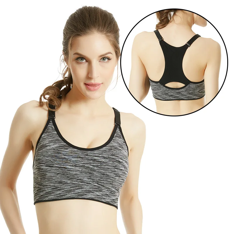 Nuovo reggiseno sportivo donna palestra Jogging Crop Top femminile Top Yoga Fitness gilet antiurto reggiseni sportivi per le donne Sujetadores Para