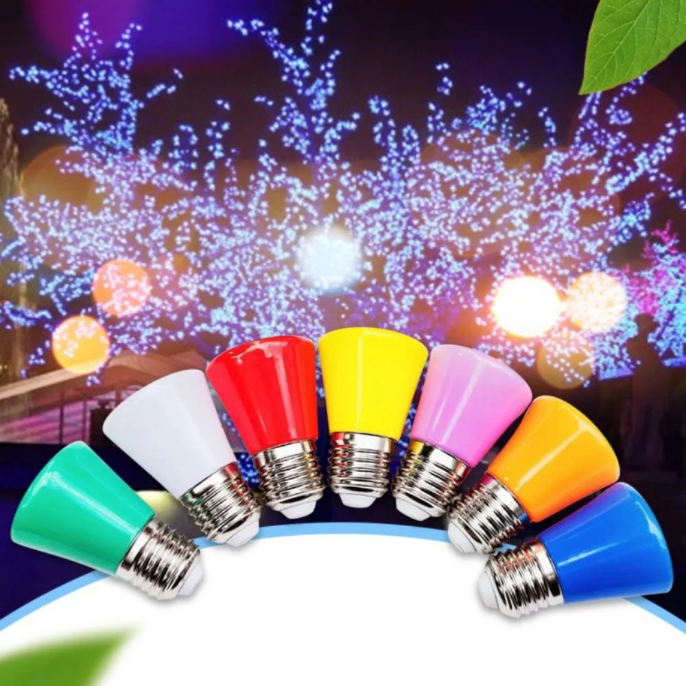 110V 220V 2W E27 B22 Led Blubs Kroon Kleurrijke Binnenshuis Rood Blauw Groen Gloeilamp Multifunctionele Lamp Voor Thuisverlichting Kerst