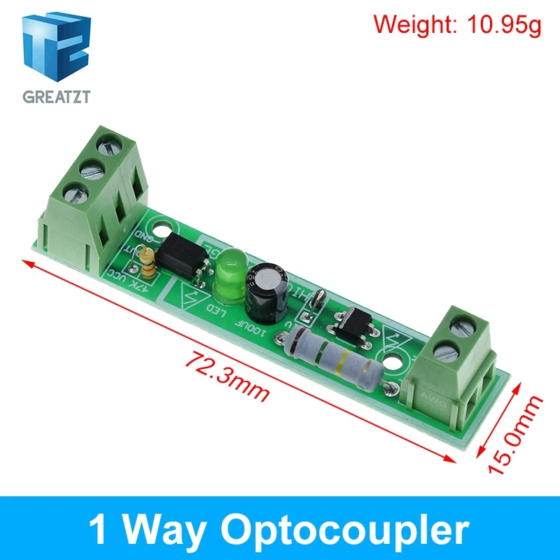 PC817 1 2 4 8 Channel Optocoupler Isolation Board Voltage Converter Adapter Module 3.6-30V Driver Photoelectric Isolated Module