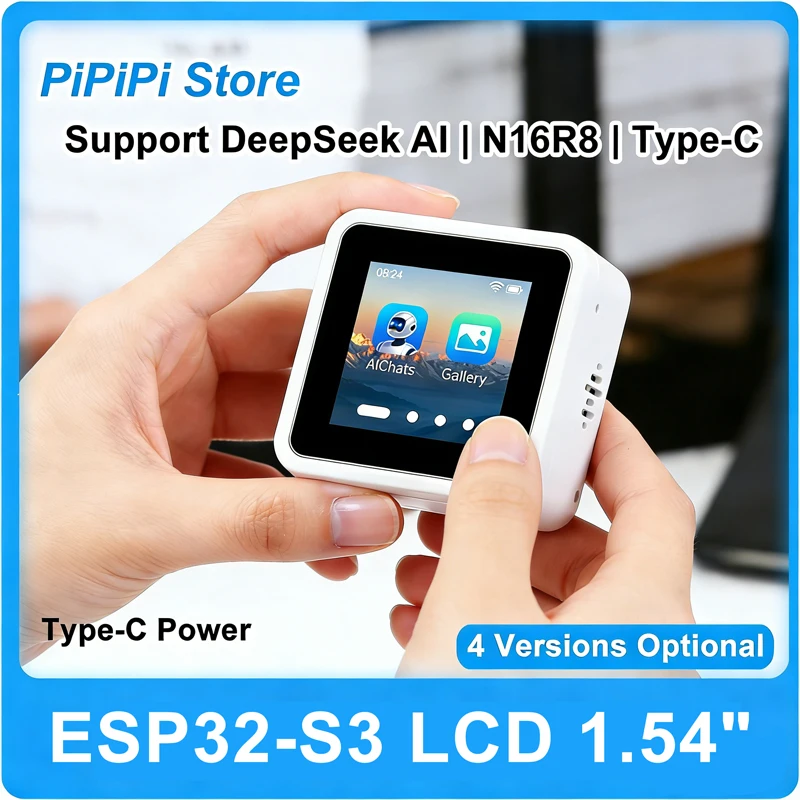 

ESP32-S3 1.54" IPS LCD Development Board N16R8 Type-C WiFi Bluetooth DeepSeek AI Voice Interaction DIY Maker Kit Optional Touch