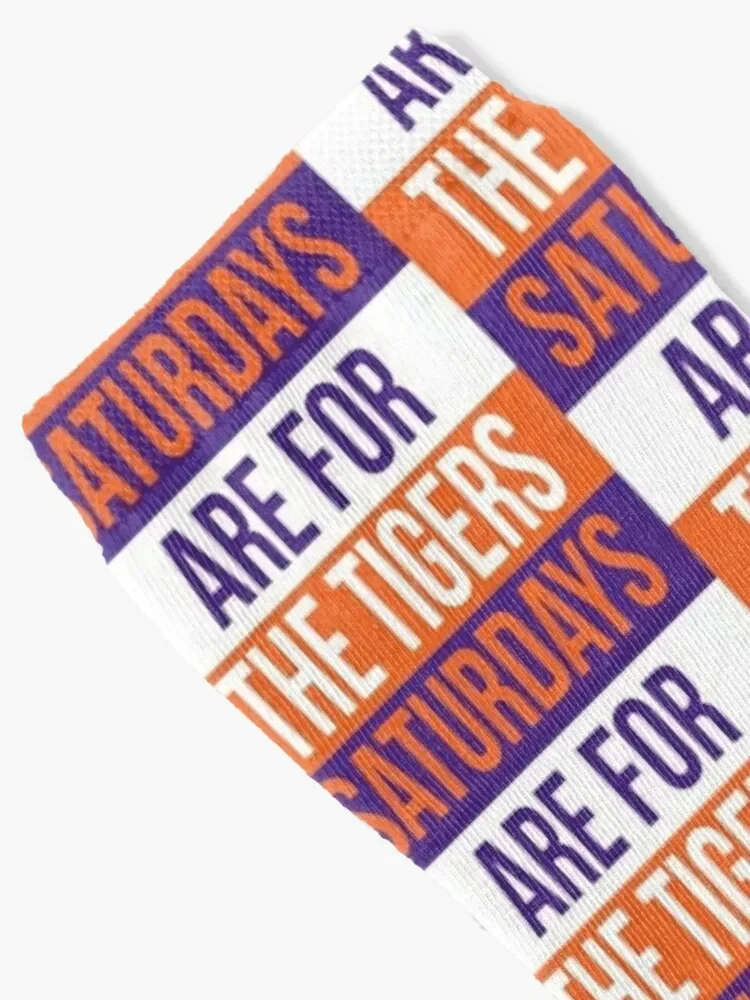 Saturdays Are For The Tigers Shirts & Stickers Socks Christmas hip hop Socks Men's Women's