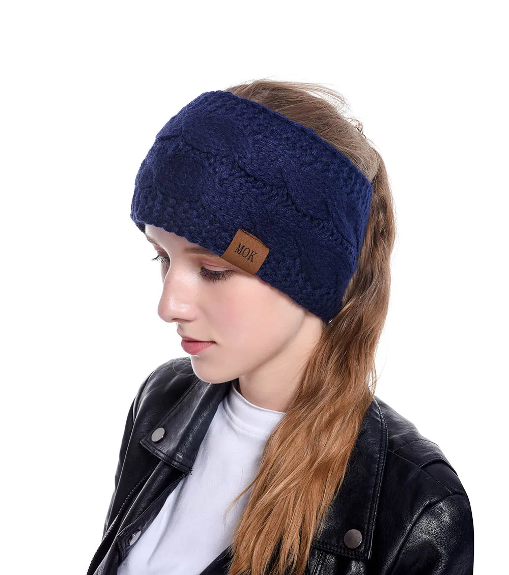 Neue Plüsch Stirnband Winter Warme Breite Elastische Haarband Feste Breite Turban Ohr Wärmer Haarband Weiche DIY Haar Zubehör Kopfbedeckungen – Detail 26