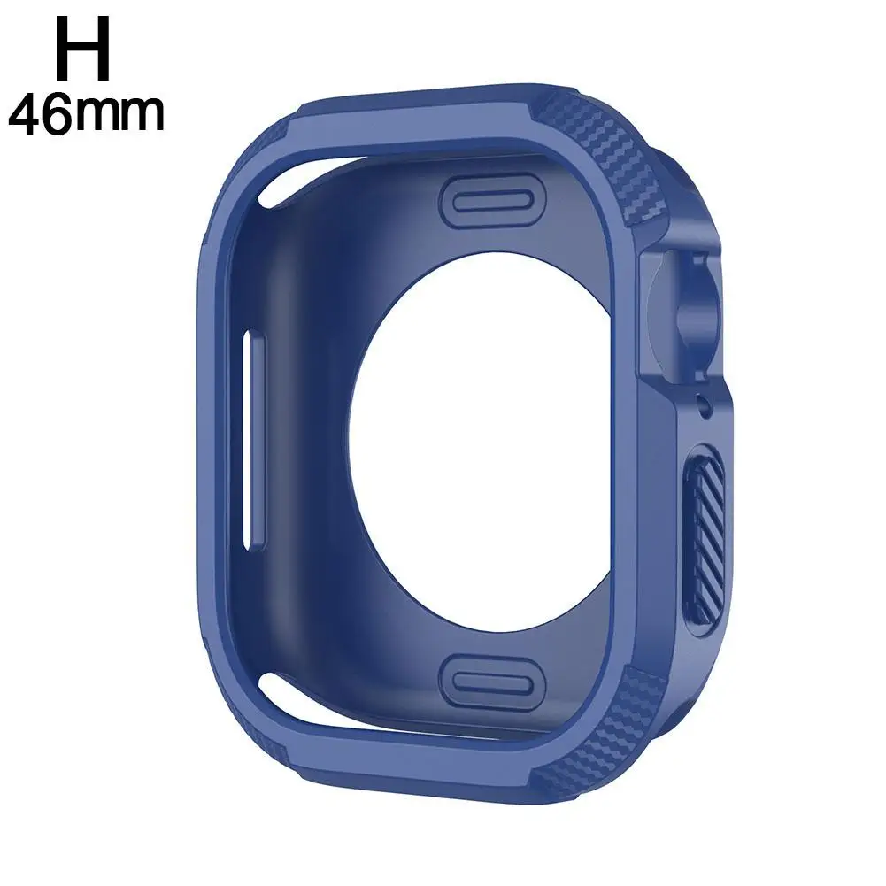 Funda protectora de silicona para reloj inteligente, carcasa a prueba de caídas para Apple Watch 10, 42mm/46mm, J8W4