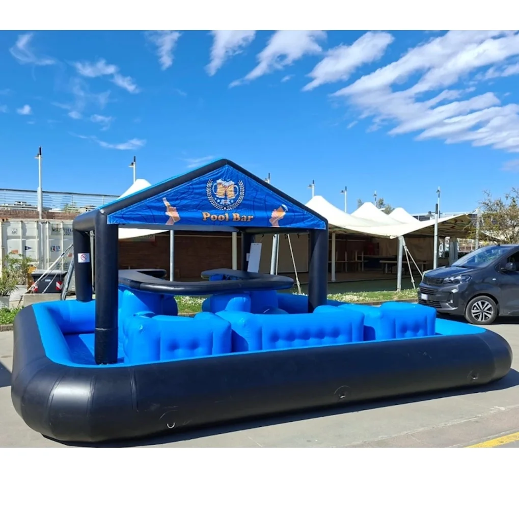 Custom-Size PVC Tarpaulin Inflatable Pool Bar Tent Summer Floating ...