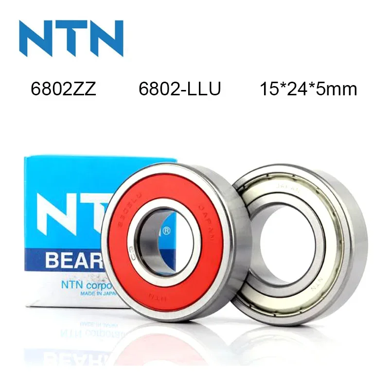 

Japan NTN 100% Original Bearing 5/10Pcs 6802-ZZ 6802-LLU ABEC-9 Ball Bearing 15x24x5mm High Speed Deep Groove 6802 Ball Bearing