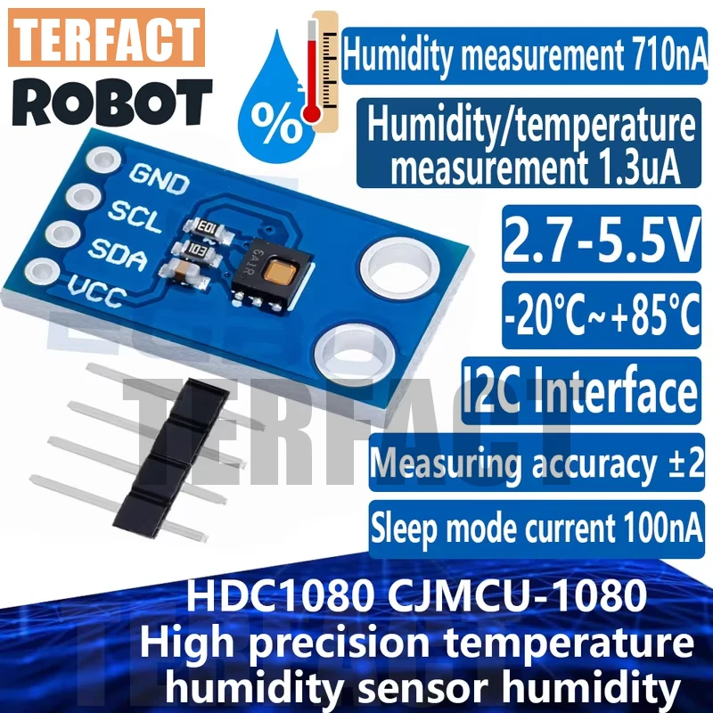 1~5PCS HDC1080 CJMCU-1080 high precision temperature and humidity sensor humidity temperature module for Arduino