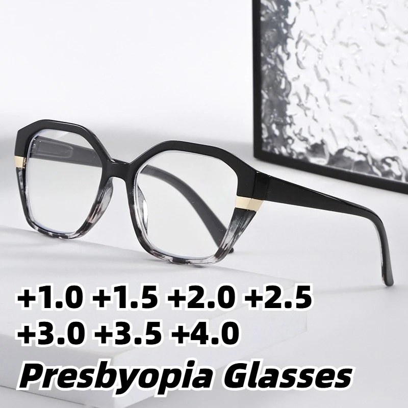 

New Fashion Cat-Eye Anti-Blue Light Reading Glasses for Women High-Definition Comfortable Presbyopia Eyewear +1.0 To +4.0