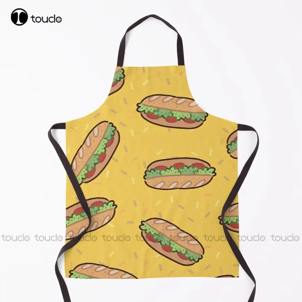 

Новые сэндвич-хлеб, обед, еда, фартук для сада, кухни, бытовой уборки, персонализированный фартук на заказ для женщин и мужчин, унисекс для взрослых