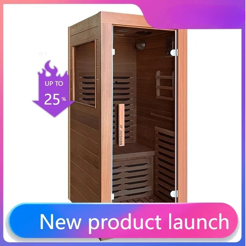 single mini far infrared light wave room household health sweat room box sauna room home accessories