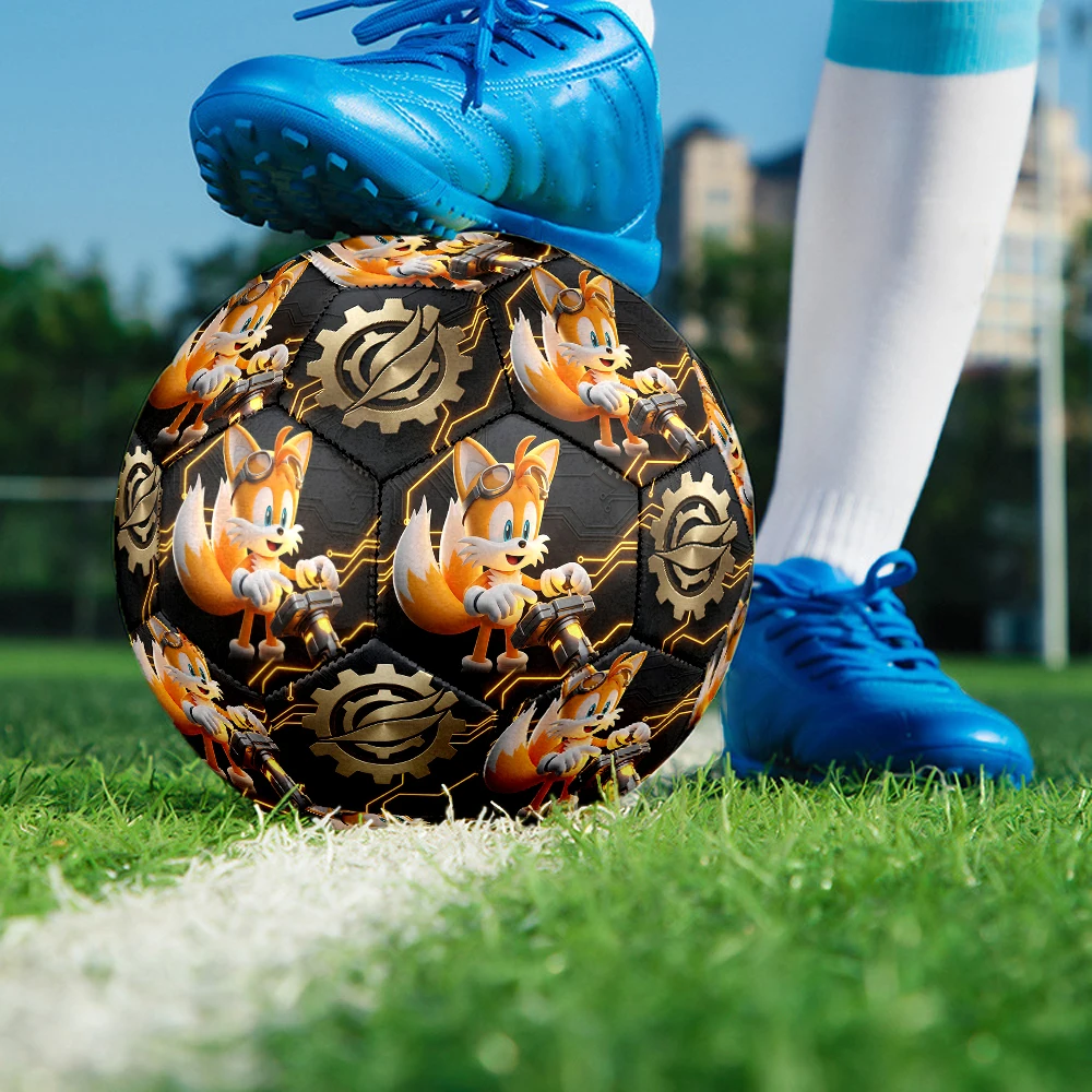 1pc Sonic Hedgehog Football Soccer Ball Size 5 Match Ball Fashion Team Training Cool Sports Gift HE36 view 5
