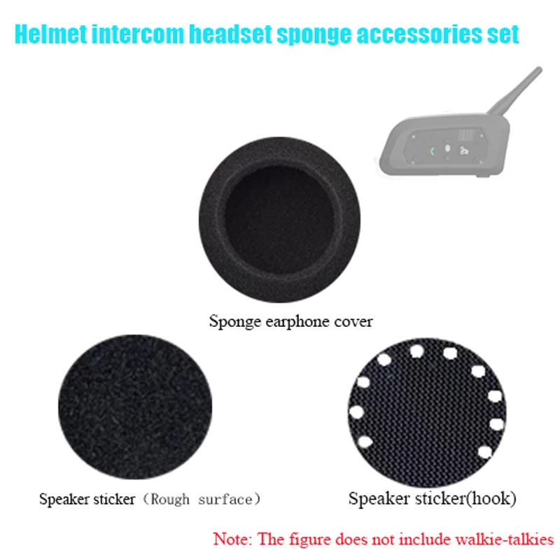 Accessoires spéciaux de haut-parleur de casque Bluetooth pour EGuitar, kit d'éponge de klaxon, casque d'interphone de moto, AS V6 PRO +, V4 Plus