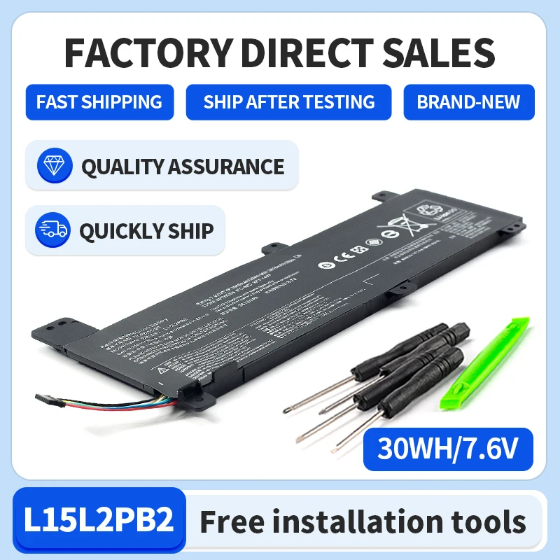 Somi-Laptop Battery for Lenovo, Lenovo IdeaPad 310-14ISK, 310-14IKB, 310-14IAP, B10K87722, 5B10K87714, L15L2PB3, L15L2PB2, L15C2