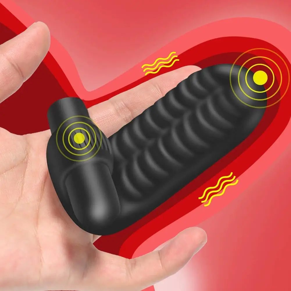 مزدوجة إصبع كم هزاز G بقعة النشوة الجنسية تدليك البظر تحفيز الإناث الاستمناء هزاز مثليه الجنس لعب إصبع الأكمام #1