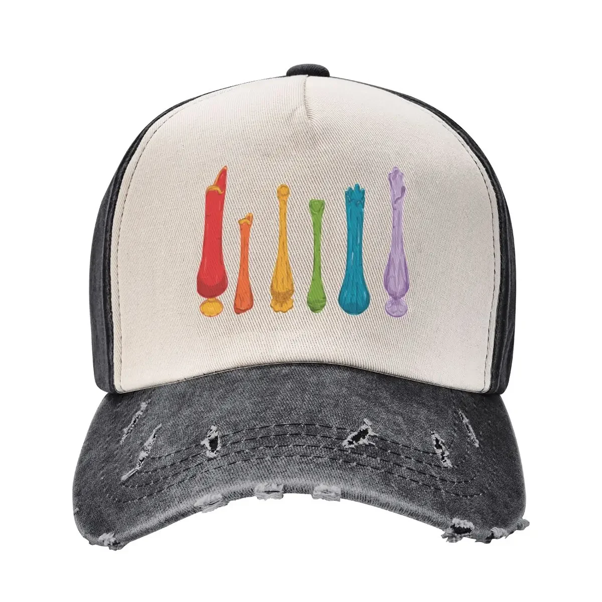 

Rainbow Glass Swung Vases Baseball Cap fun hats hard hat foam party Hat Bobble Hat Men's Baseball Women's