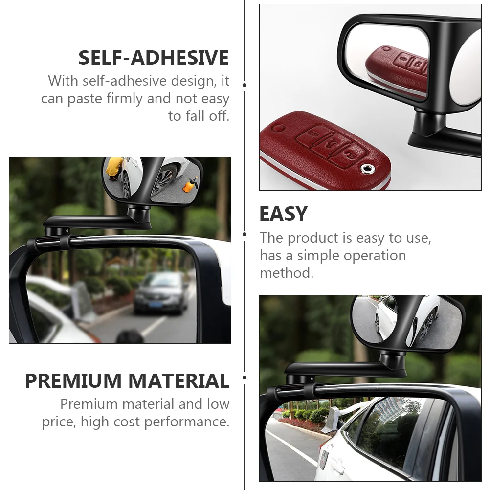 

Car Mirror Mirrors for Cars Rear View Rearview Adjustable Accessory Rotatable