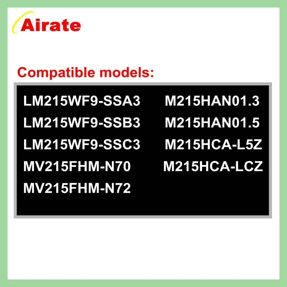 New Display MV215FHM-N70 N72 LM215WF9-SSA3 SSB3 SSC3 M215HAN01.3 01.5 M215HCA-L5Z LCZ 21.5\