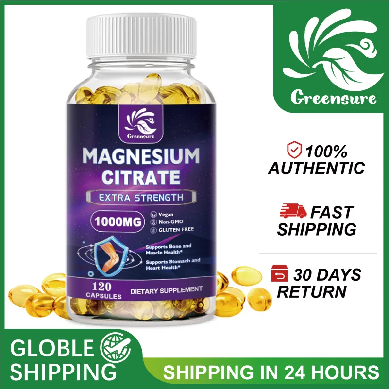 Magnesium Citrate Capsules Supports Nervous System Energy Production Critical for Enzyme Function