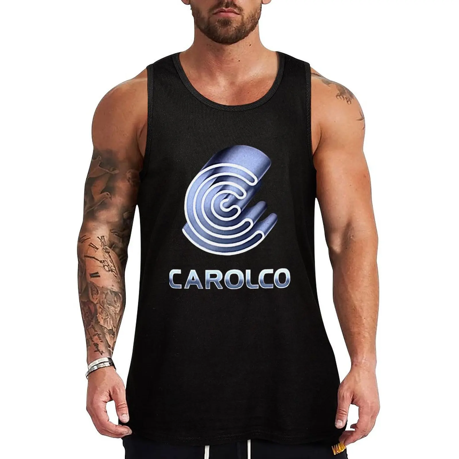 CAROLCO PICTURES Logo de la empresa desaparecida, logotipo de la empresa de películas, camiseta para cineaficionados.png Camiseta sin mangas de corte clásico para uso diario