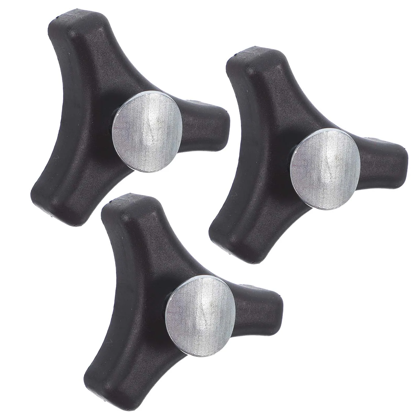 3pcs Triangle Handle Plastic Grip For Lawn Mower Trimmer Replacement Universal Tool Fastening Bolt Comfortable Secure