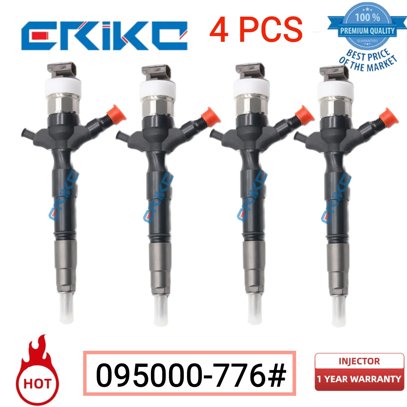 

4 PCS 095000-7761 095000-7760 DCRI107760 Injector Original 095000-776# Common Rail Injector 23670-0L070 for Toyota G2